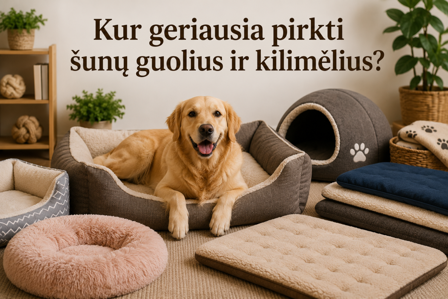 Kur geriausia pirkti šunų guolius ir kilimėlius? 1 Kur geriausia pirkti šunų guolius ir kilimėlius?